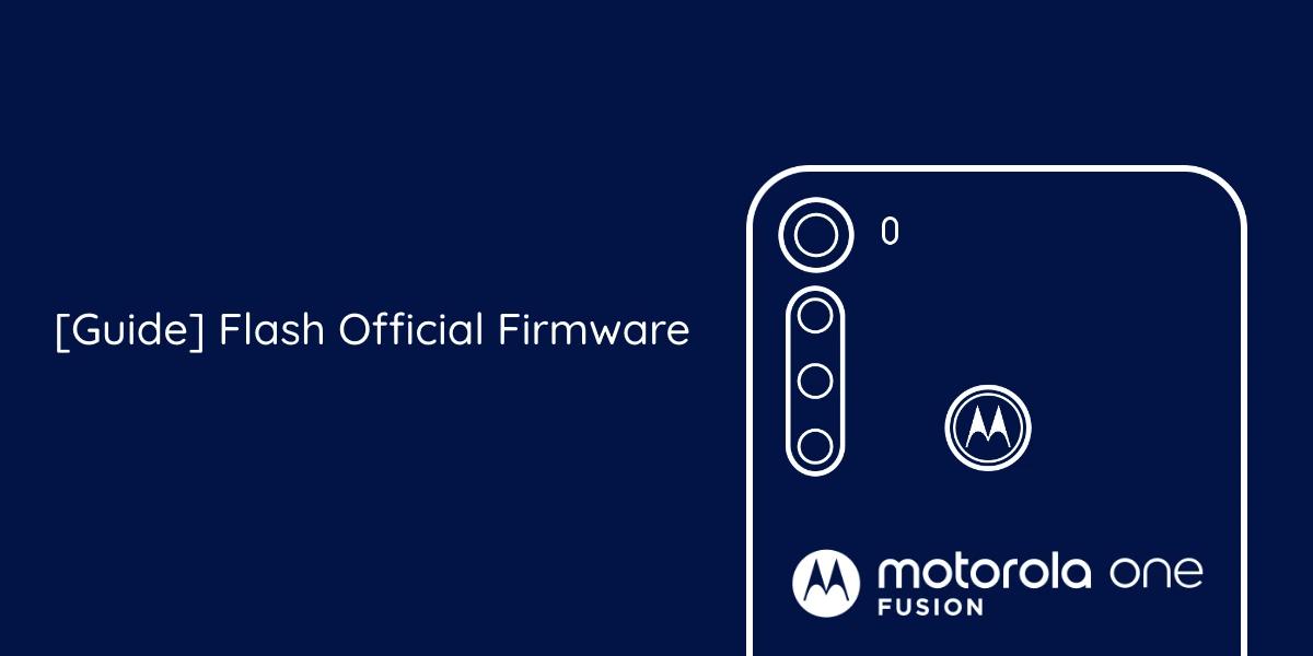 How to flash the official firmware banner